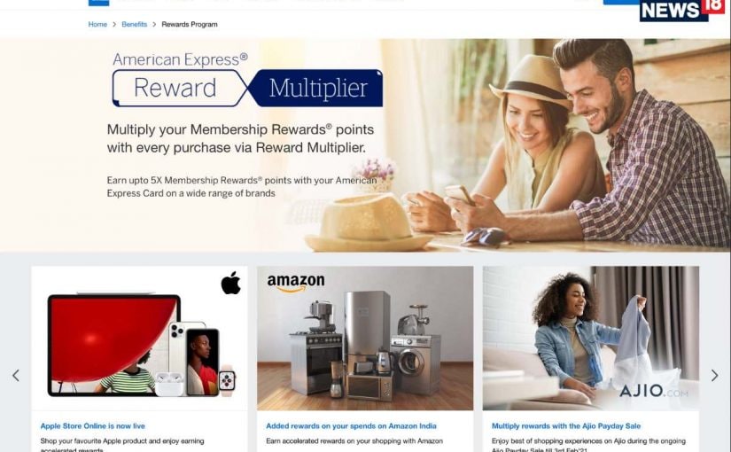 scene Jep Observation American Express Credit Card User? Use 5X Reward Multiplier On Amazon,  Apple India Online Store And More