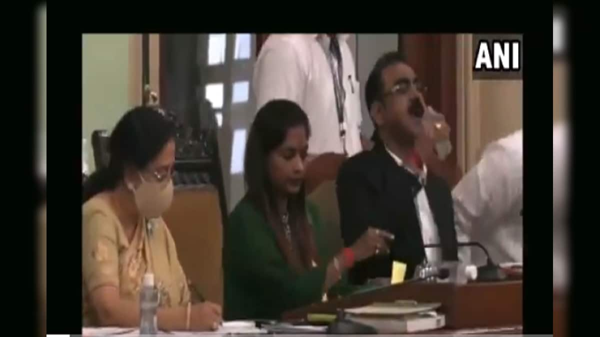 Mumbai Civic Official Mistakenly Drinks Sanitiser Instead of Water While Presenting Budget