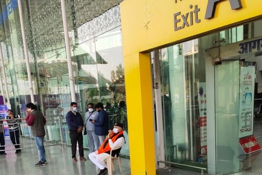 Prahlad Modi at Lucknow Airport. (Image: Twitter)
