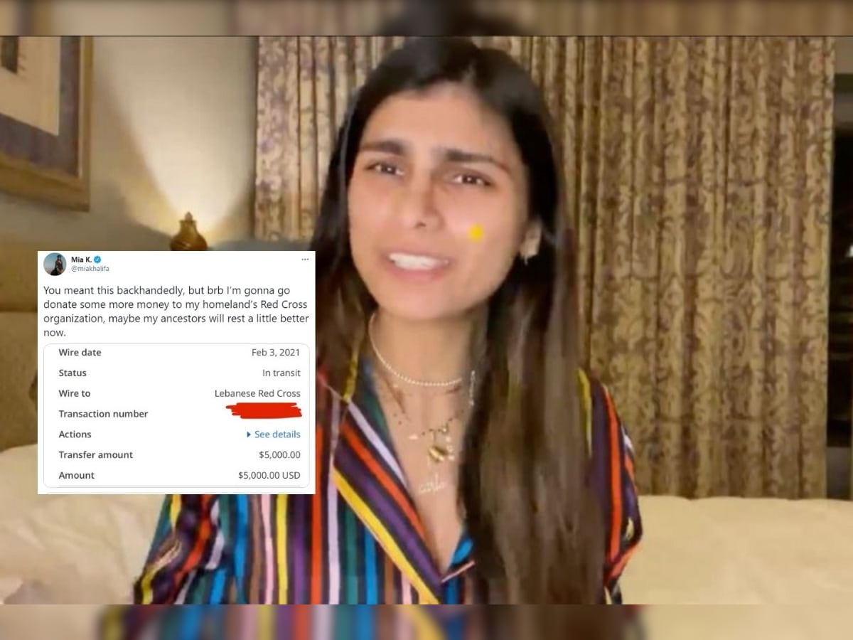 1200px x 900px - Mia Khalifa Had a Savage Response to Haters, Donates $5,000 to Lebanon Red  Cross Organisation