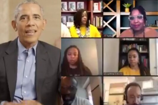 Obama answered questions on his memoir, black bookstores, the protests and racial inequality existing in the US. (Credit: Barack Obama/Twitter)