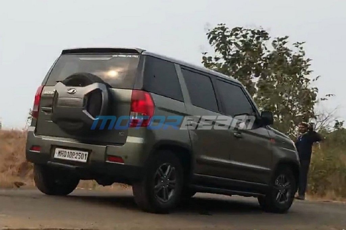 21 Mahindra Tuv300 Facelift Spotted Filming For Tvc To Be Known As Bolero Neo