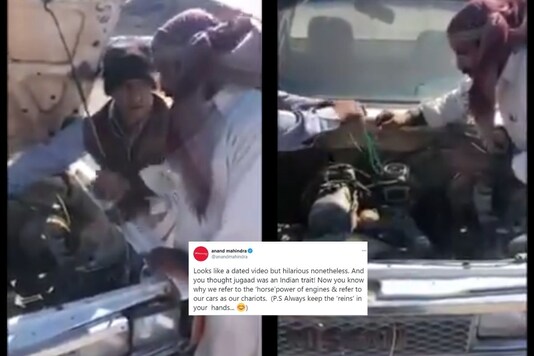 Video grab of Mahindra's viral post.
(Credit: Twitter)