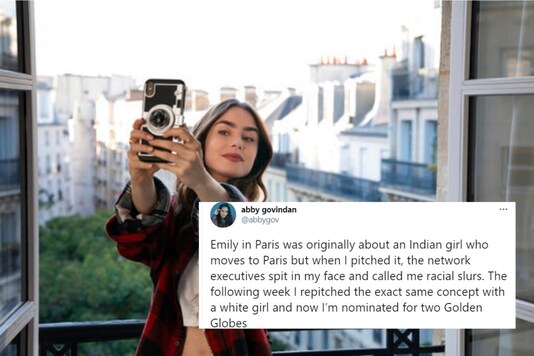 Abby Govindan's twitter thread sparked off the lack of racial recognition   around art and pop culture, especially with the Golden Globe nominations the show Emily in Paris garnered. 