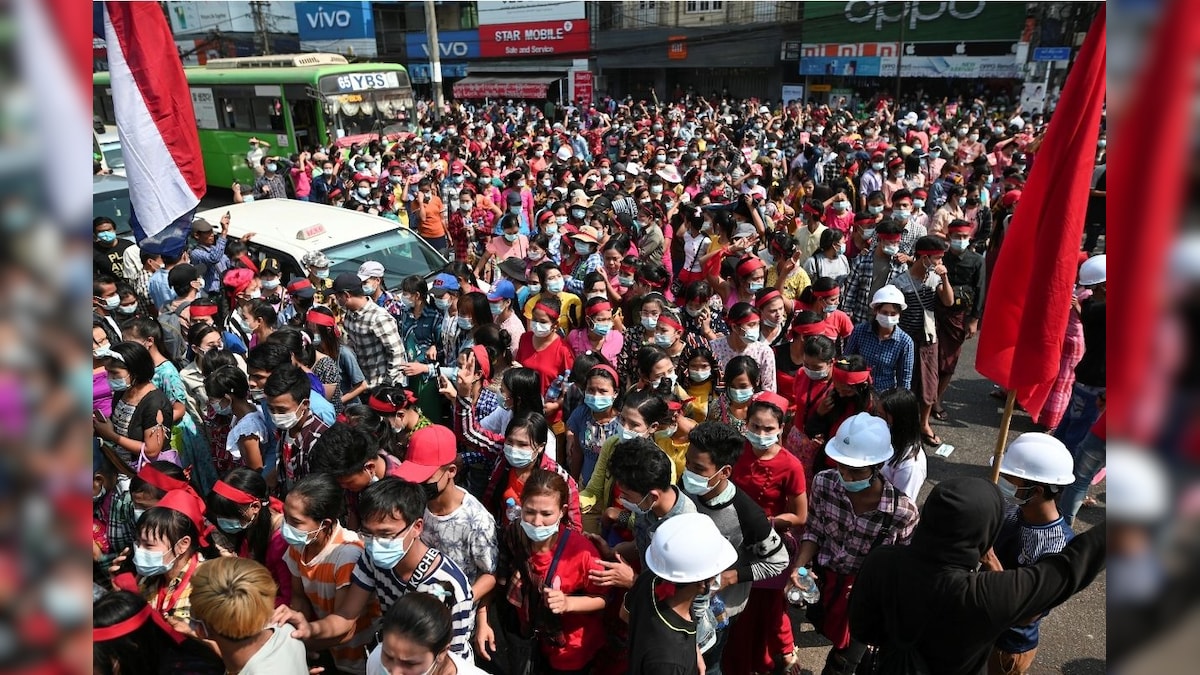 Internet Blackout Fails to Dim Protests as Thousands Rally Again in Myanmar Against Military Coup