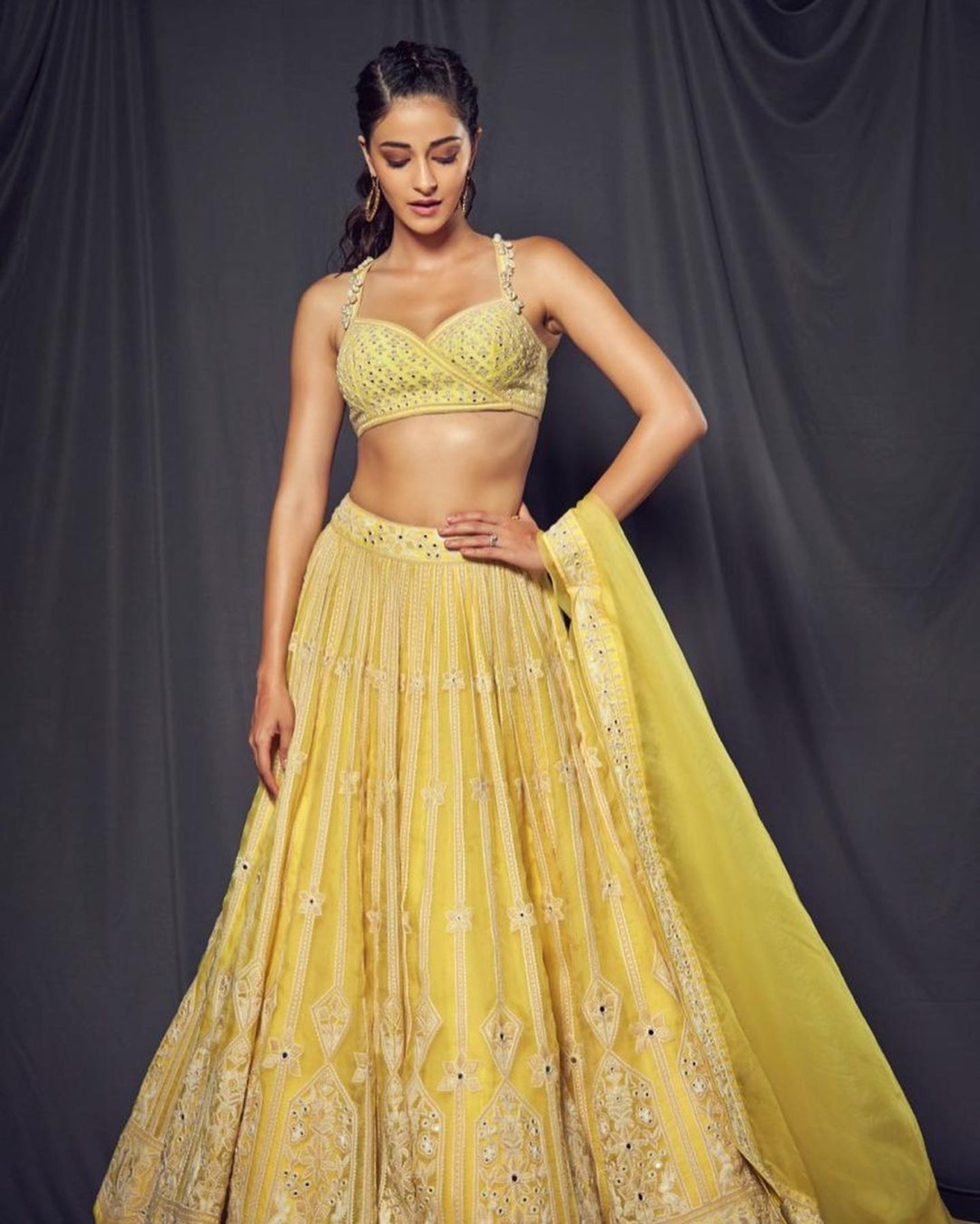 Ananya Pandey Stuns In Both Lehenga And Bikini Which One Does She Look Sexier In Photogallery 