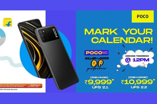 Poco M3 sale announcement. 