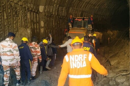 A file photo of rescue operations in the wake of the glacier burst in Uttarakhand.
