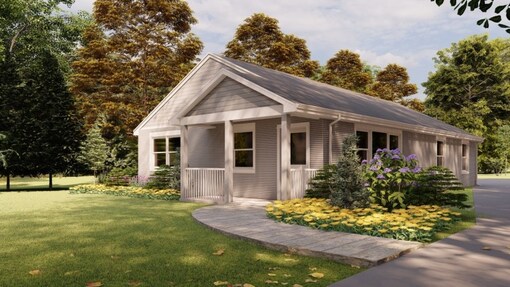 3D printed house in Long Island, United States 
 Image credit: Twitter