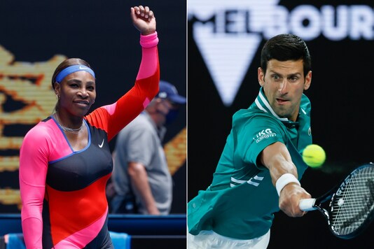 Serena Williams (L) and Novak Djokovic (Photo Credit: AP)