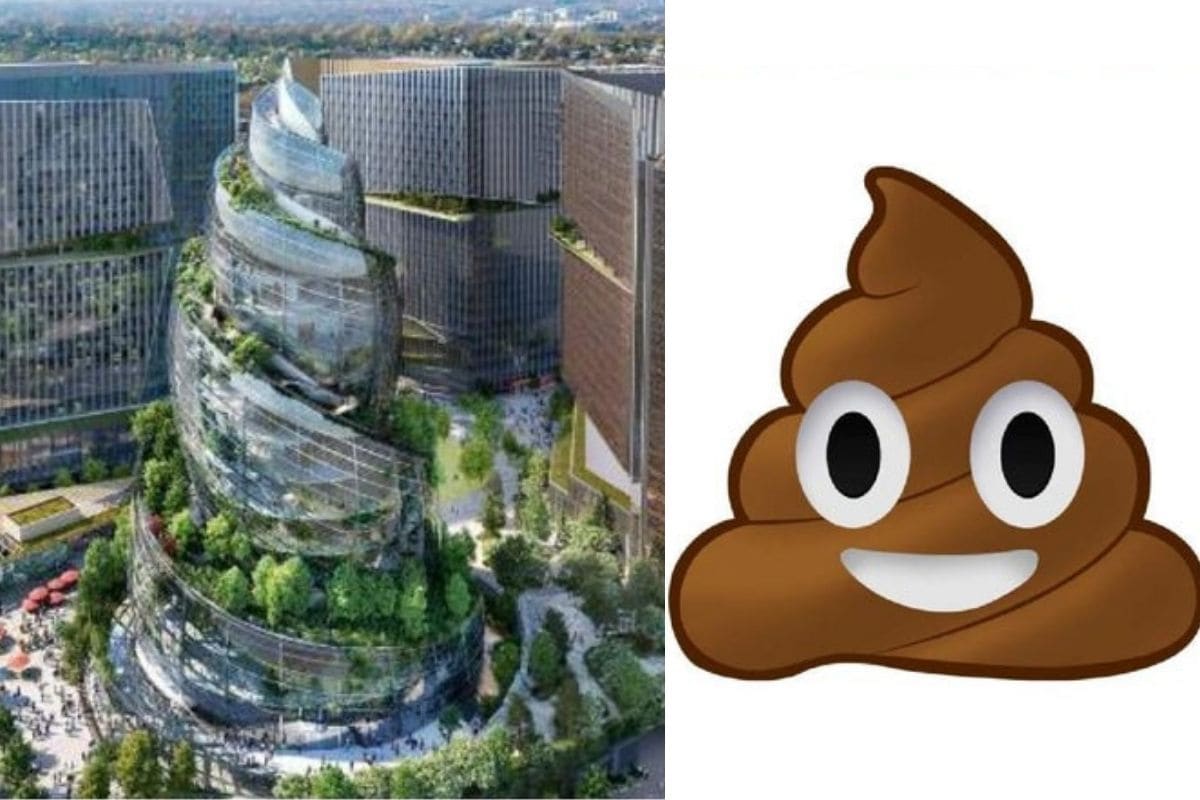 Amazon S New The Helix Building Design Is Reminding Redditors Of The Poo Emoji