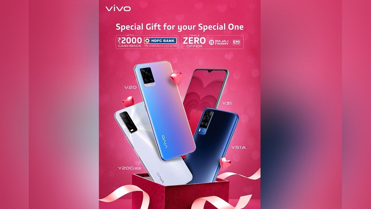 Vivo India Announces Cashback, Other Sale Deals for Vivo V20, Y51A and More to Celebrate Valentine's Day