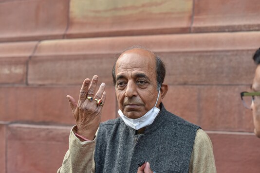 TMC MP Dinesh Trivedi at Parliament during the ongoing Budget Session. (PTI)