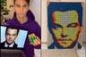 TikTok Artist Uses 400 Rubik's Cubes to Create Portrait of Leonardo Di Caprio