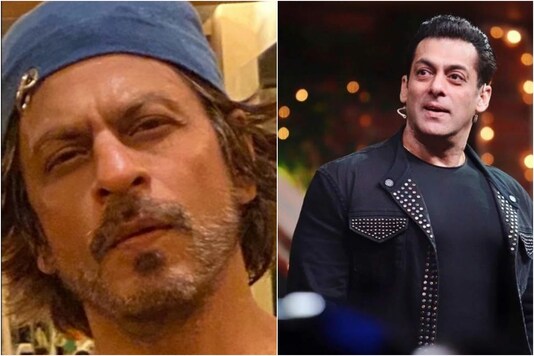 Shah Rukh Khan (L), Salman Khan