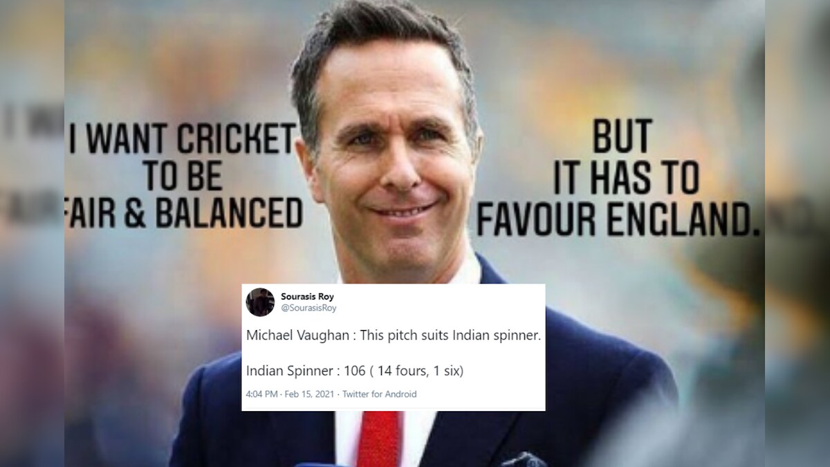 Michael Vaughan Brutally Trolled for Panning Chepauk Pitch as Ashwin Wreaks Havoc With Bat