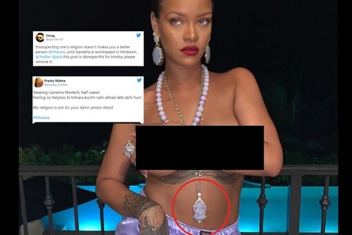 Rihanna sparks controversy.
(Credit: Twitter)