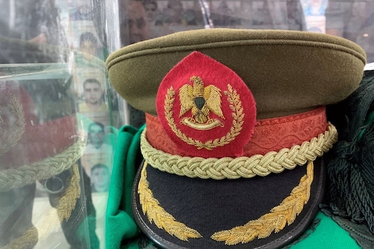 A hat belonging to the late Libyan leader Muammar Gaddafi is displayed at Martyrs' Museum in Misrata, Libya January 16, 2021.REUTERS/Ayman Al-Sahili
A hat belonging to the late Libyan leader Muammar Gaddafi is displayed at Martyrs' Museum in Misrata, Libya January 16, 2021.REUTERS/Ayman Al-Sahili