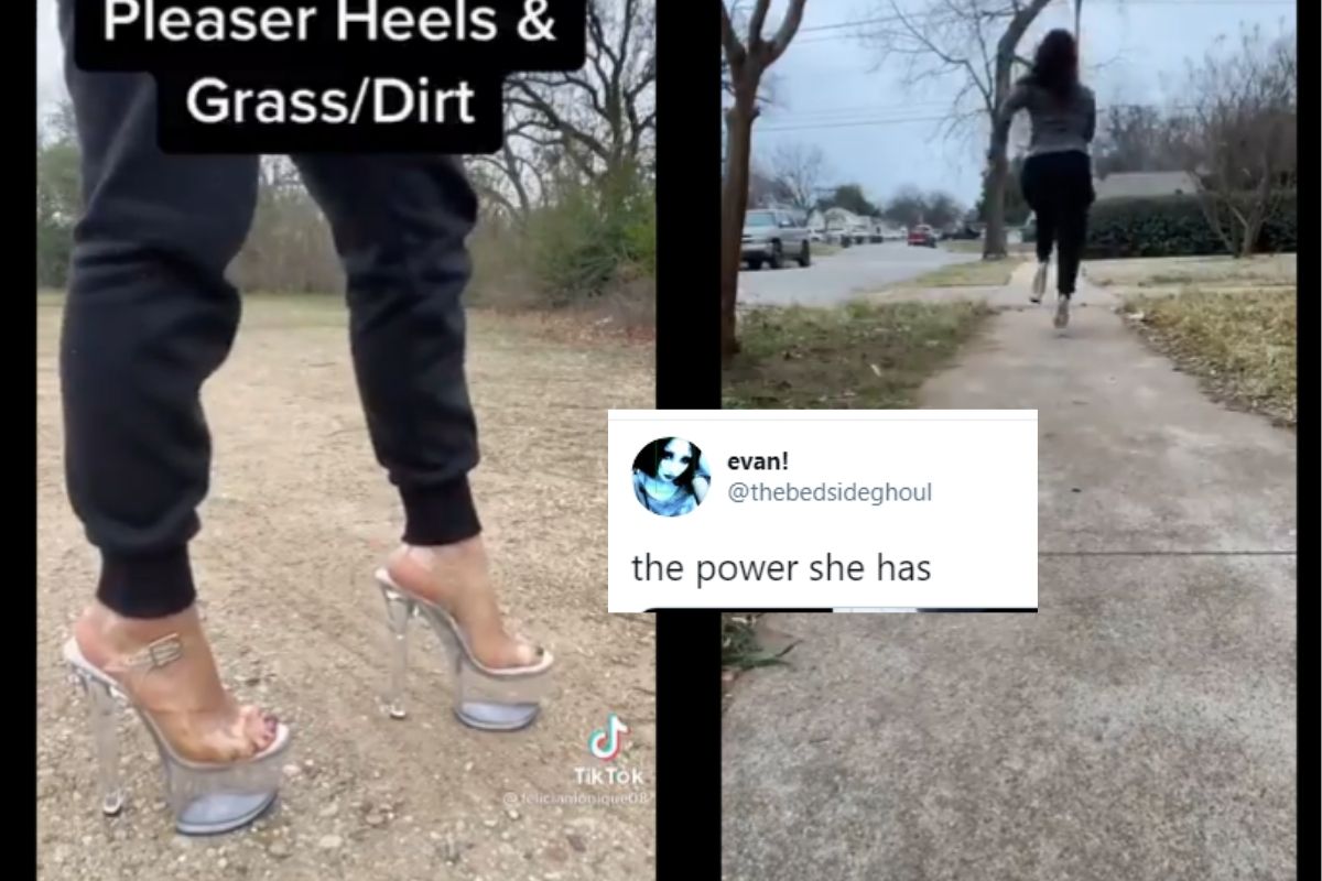 running in heels
