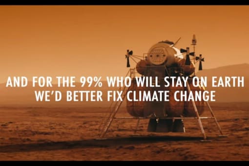 Video released by Fridays for Future mocking NASA's Mars mission.
(Credit: YouTube)