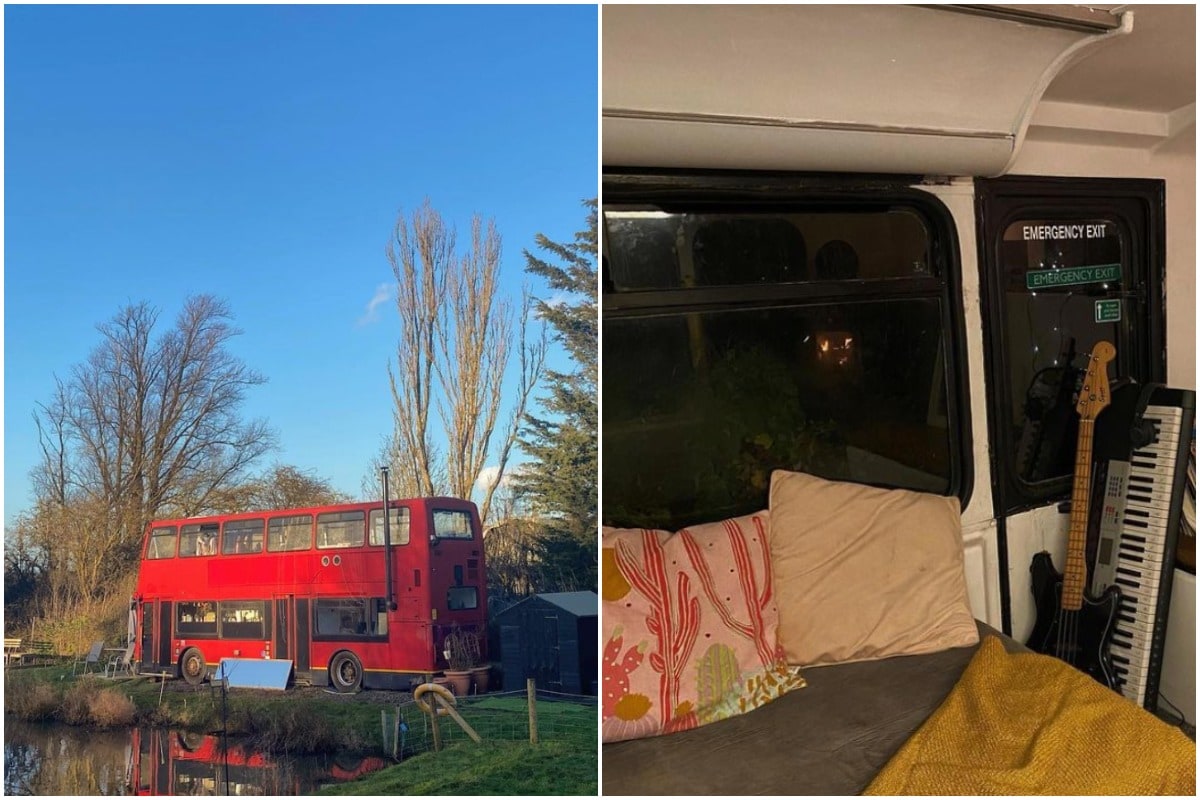 Image result for London Couple Transforms Double-decker Bus into Their Brand New Home in Just £17,500