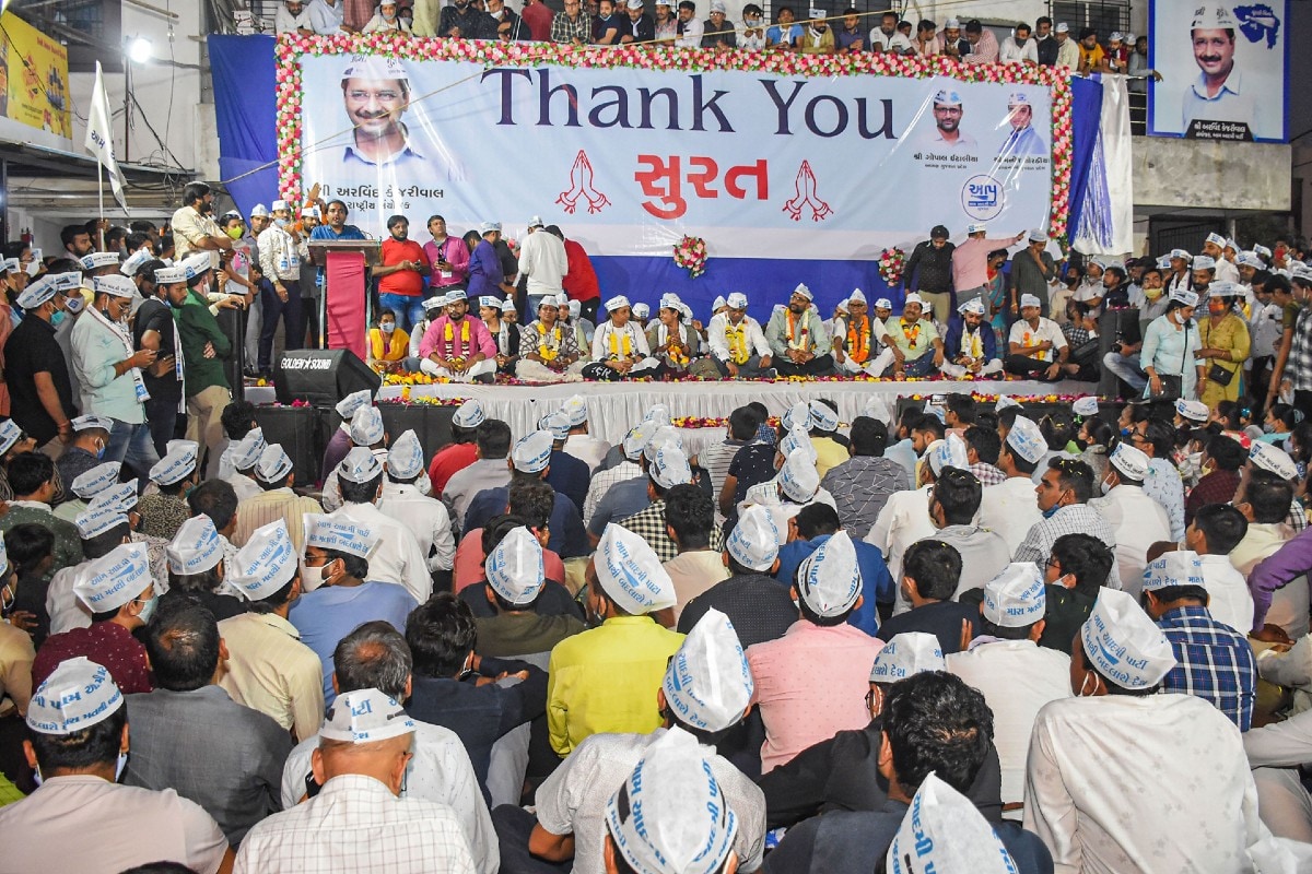 'AAP is the Real Alternative to BJP; People Rejected Congress': Kejriwal Thanks Gujarat For Poll Numbers - News18