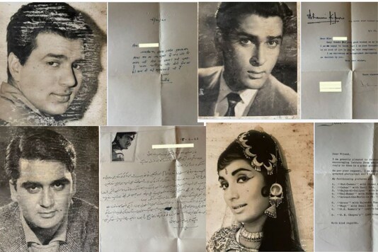 The autographed pictures and letters were shared on Twitter.