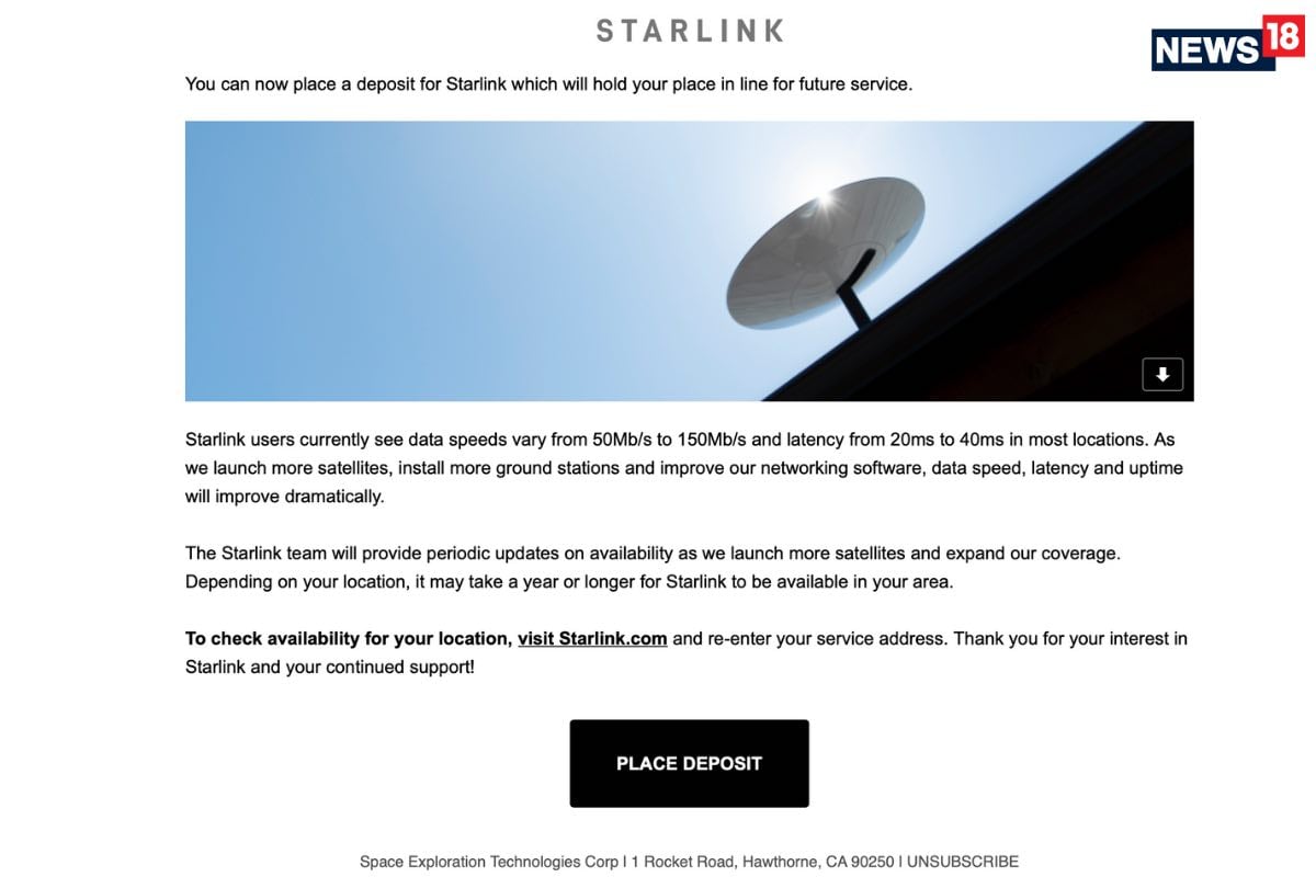 Starlink Broadband Is Coming To India Next Year, And You Can Reserve Now For $99