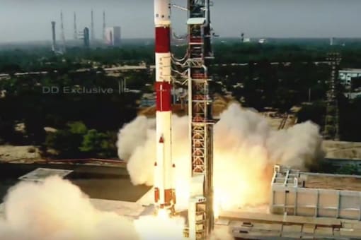 Indian rocket has launched a Brazilian satellite for the first time from Sriharikota spaceport on Sunday. (Image: Twitter/ISRO)