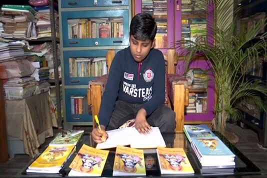 Ayush Kumar Khuntia has named the book by him as Pilak Ramayana, which means Ramayana for children in Odia. (Credit: ANI)