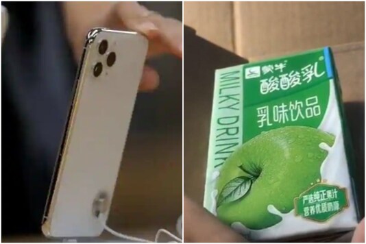 China woman shocked to find apple juice instead of iPhone she ordered | Image credit: Reuters/YouTube