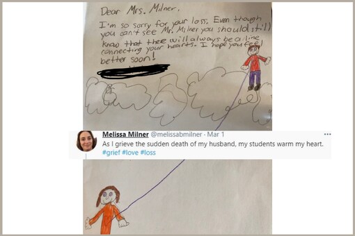 The teacher took to Twitter and wrote how the student's warm gesture melted her heart.