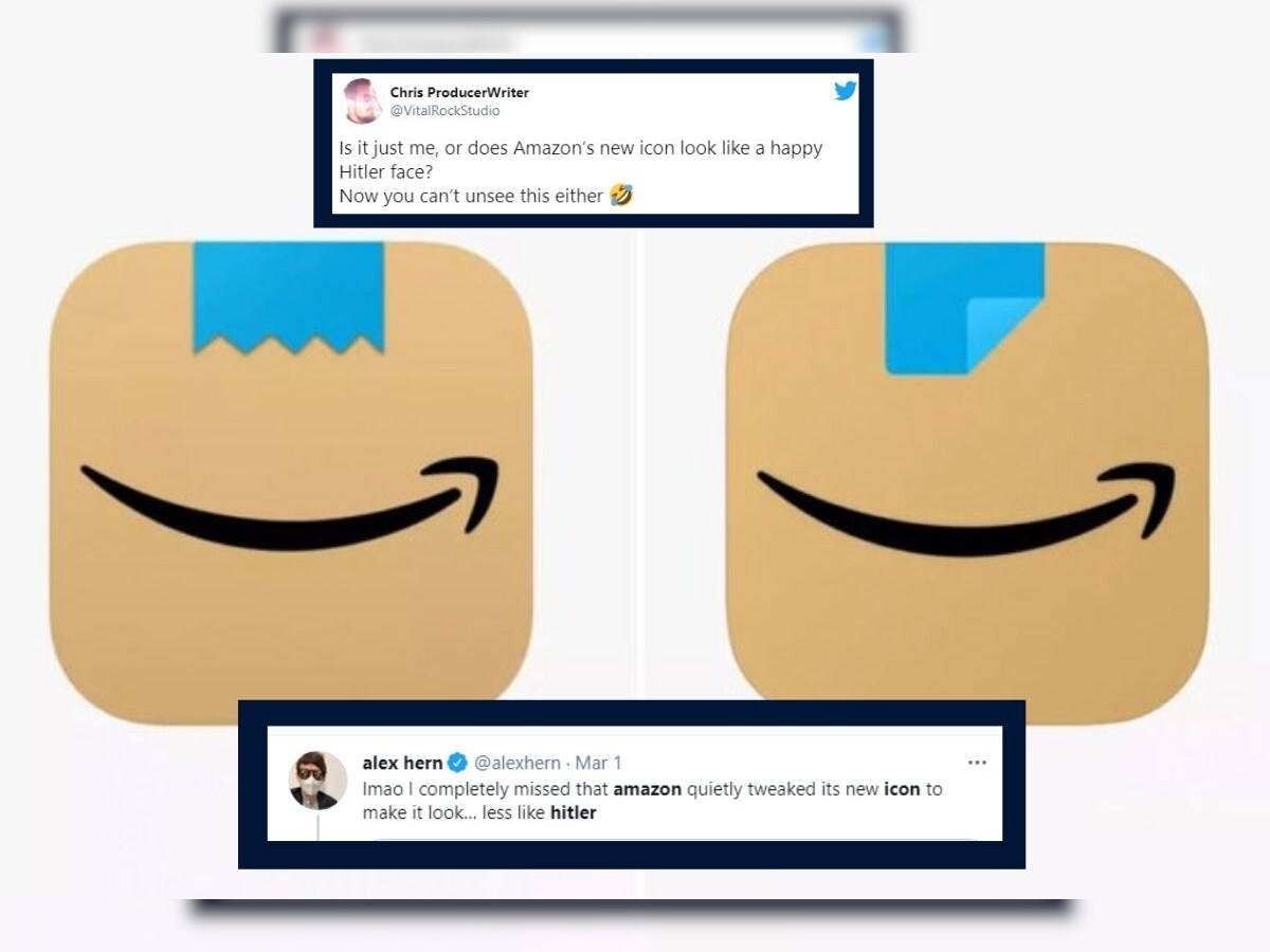 Amazon Quietly Changes App Icon After Netizens Compare It To Hitler S Moustache