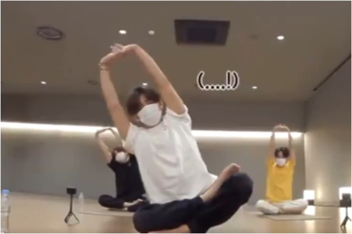Bts' V Loses Balance While Doing Yoga, Falls And Gives Internet A Funny  Moment - News18