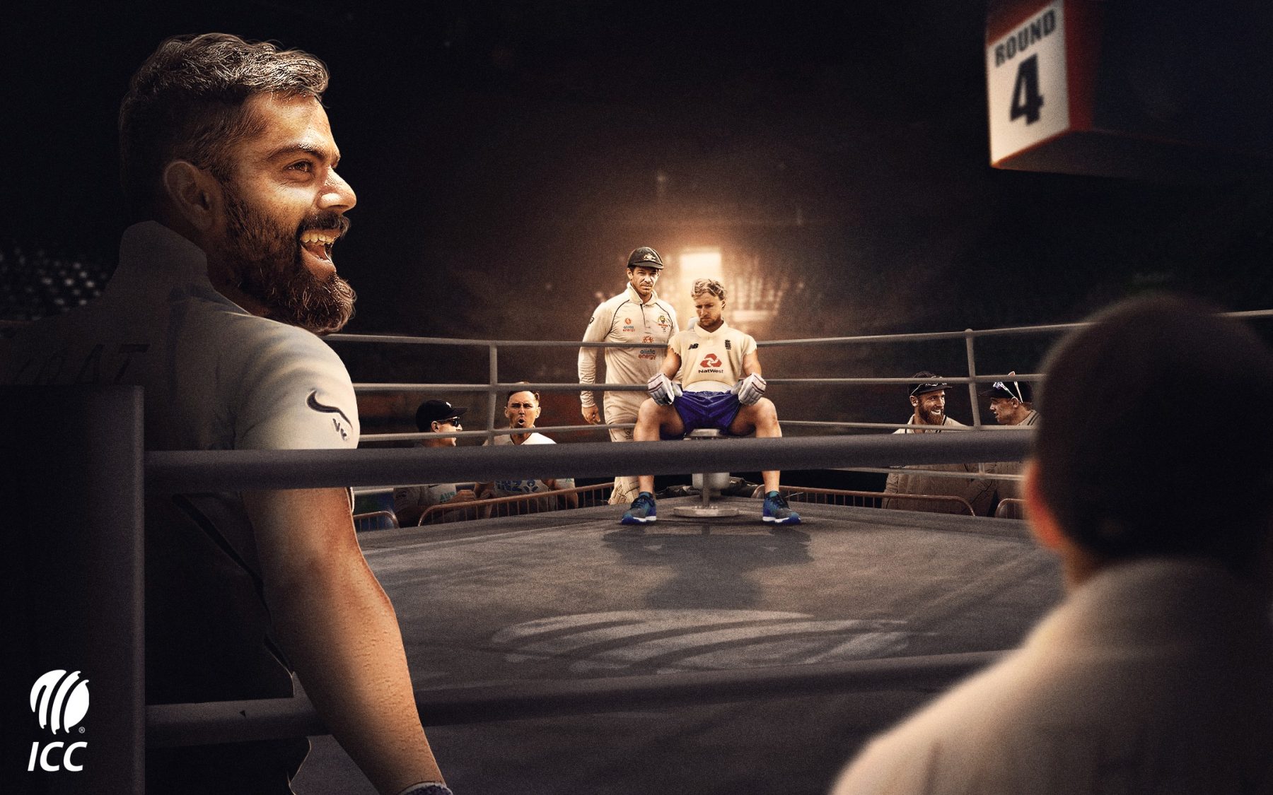 India vs England: ICC Represents Virat Kohli as Boxer Ahead of Fourth Test in Motera