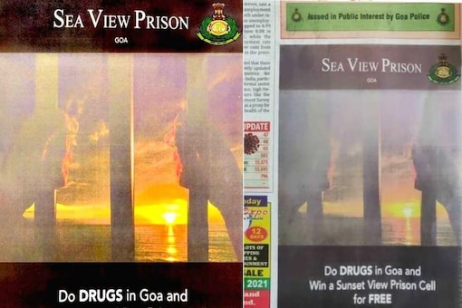 Goa Police's cheeky ad.
(Credit: Twitter)