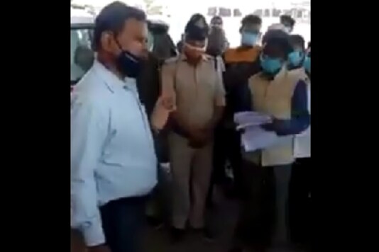 A video has gone viral in which a senior officer is threatening to book some applicants who approached him without permission at Morena collectorate.