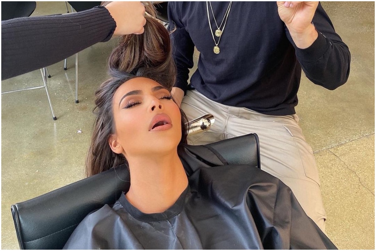 Hair Stylist Shares Photo of Kim Kardashian Dozing Off on Salon Chair