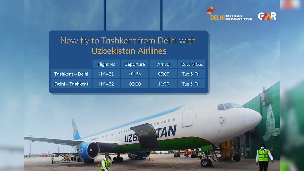 Uzbekistan Airlines Announces Direct Flights Between Delhi and Tashkent