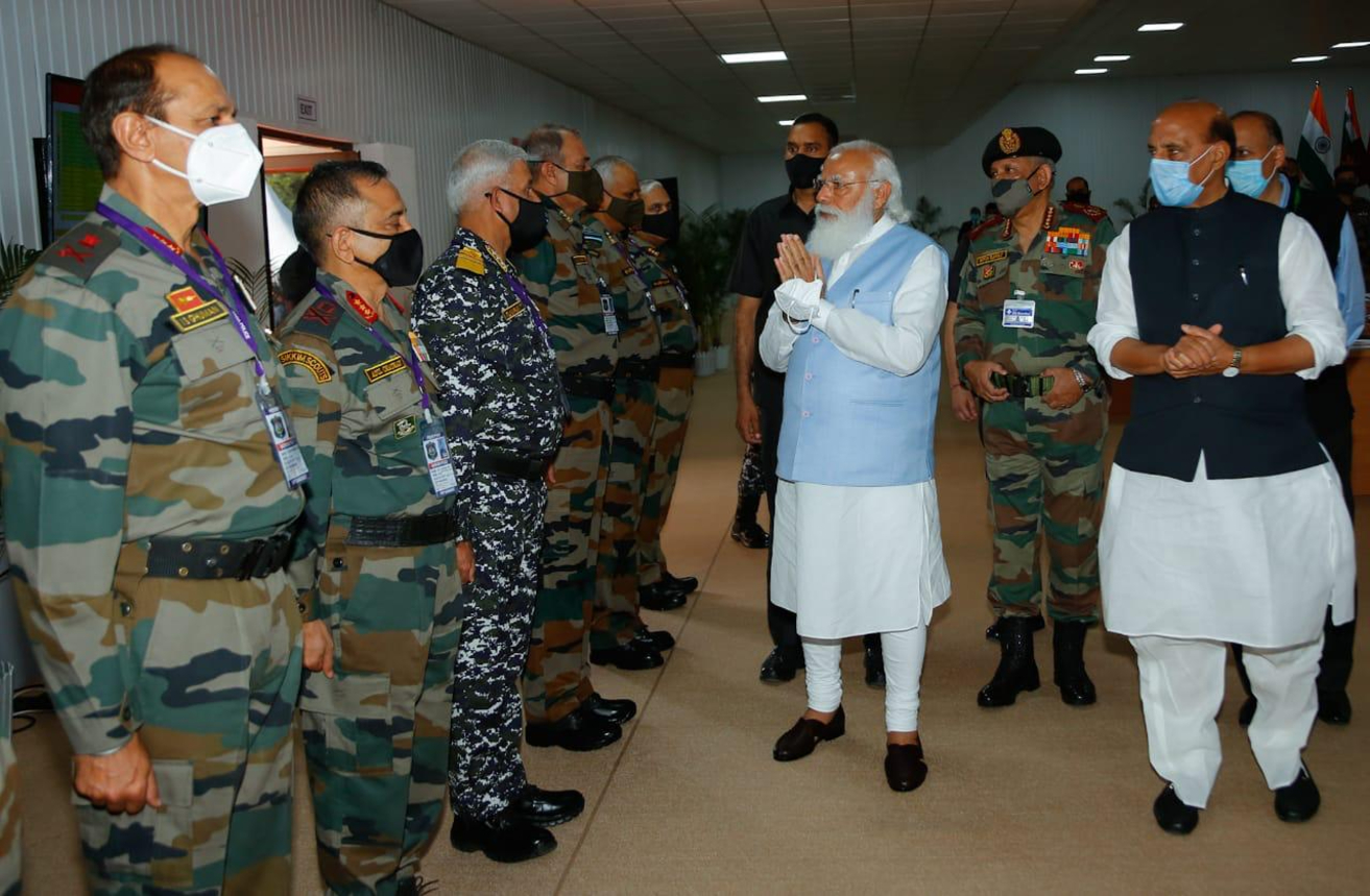 PM Modi In Kevadia For Military Commanders Conference With Top Brass of ...