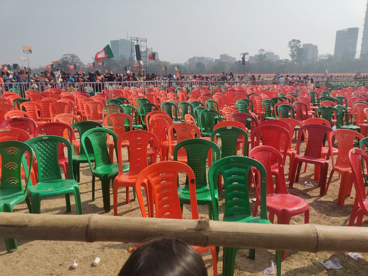 Stage Set for PM Modi's Mega Rally at Kolkata's Brigade Parade Ground ...