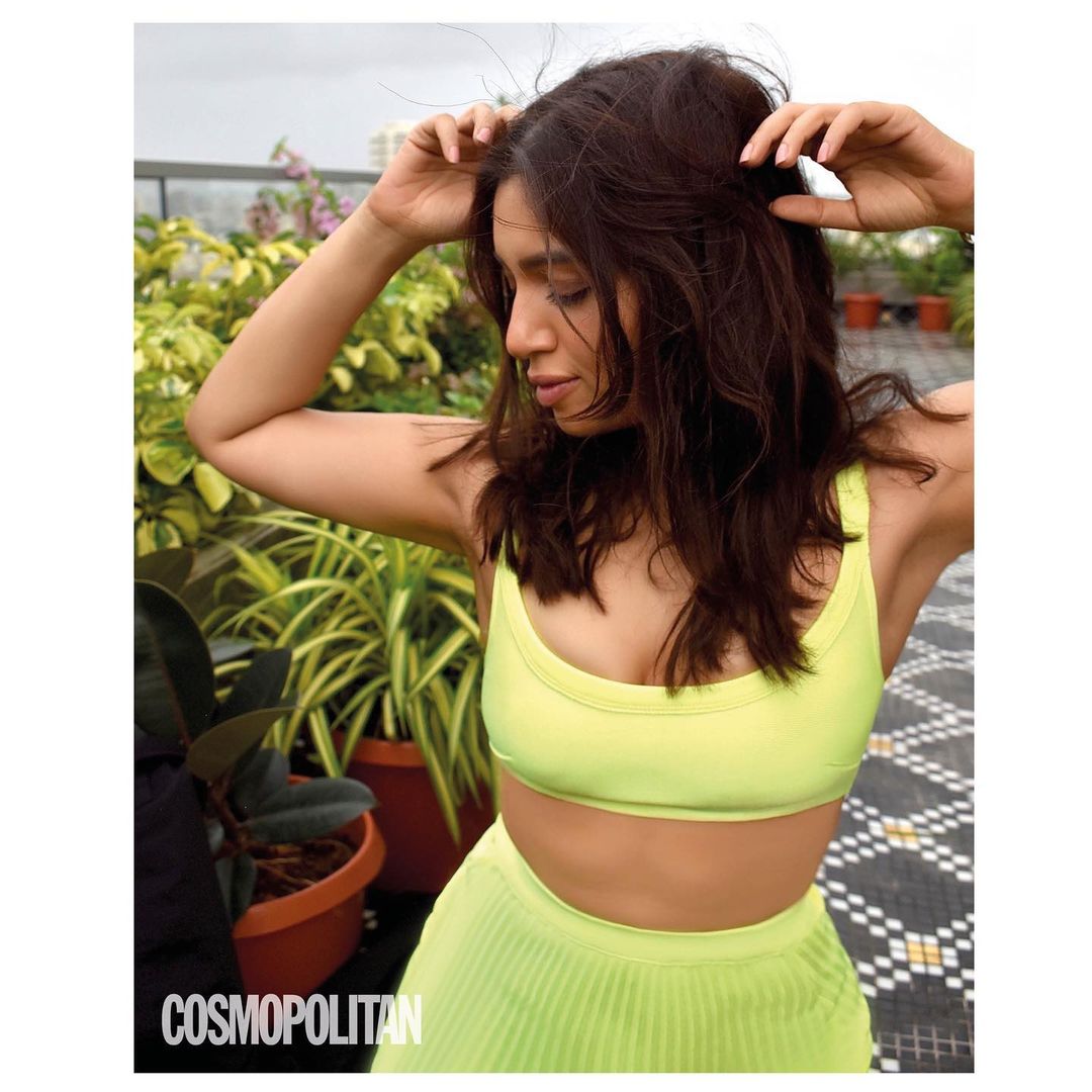  Bhumi Pednekar passes tropical vibes in this outfit. (Image: Instagram)