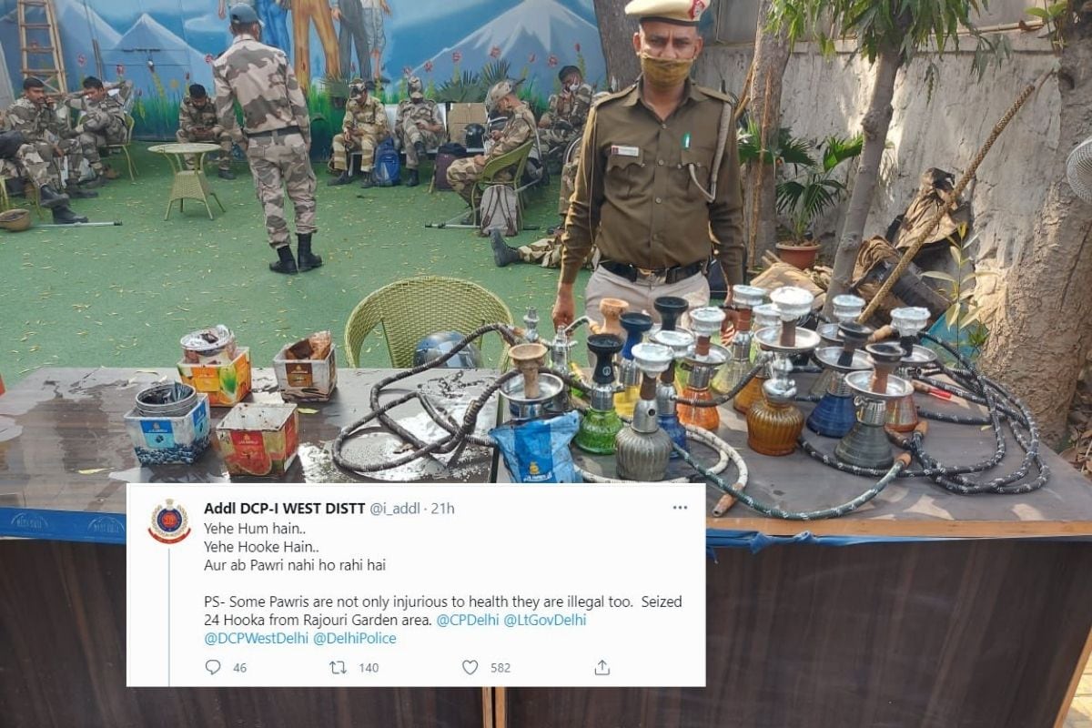 'Ab Pawri Nahi Ho Rahi Hai,' Say Delhi Police While Seizing 24 Hookahs From Restaurant - Bharat ...