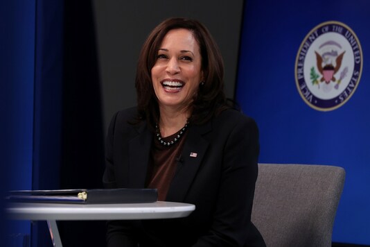 File photo of US Vice President Kamala Harris.