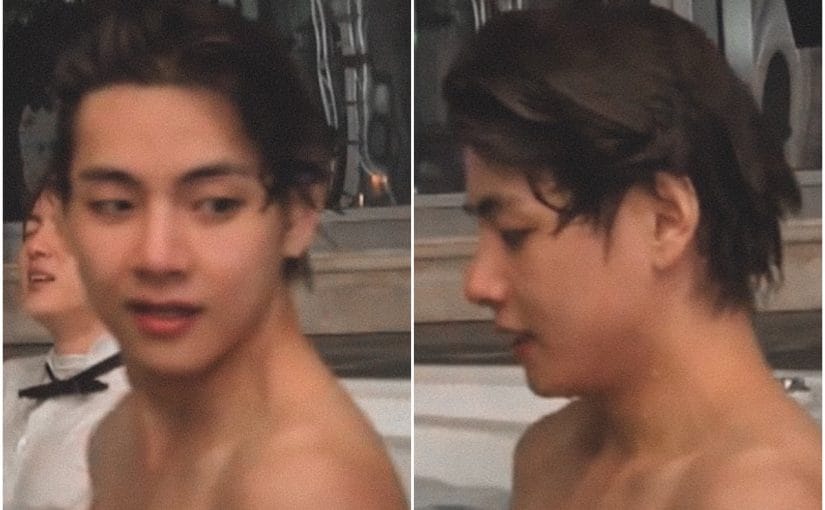 BTS: V takes off his shirt in front of Jungkook and it was all caught on  video