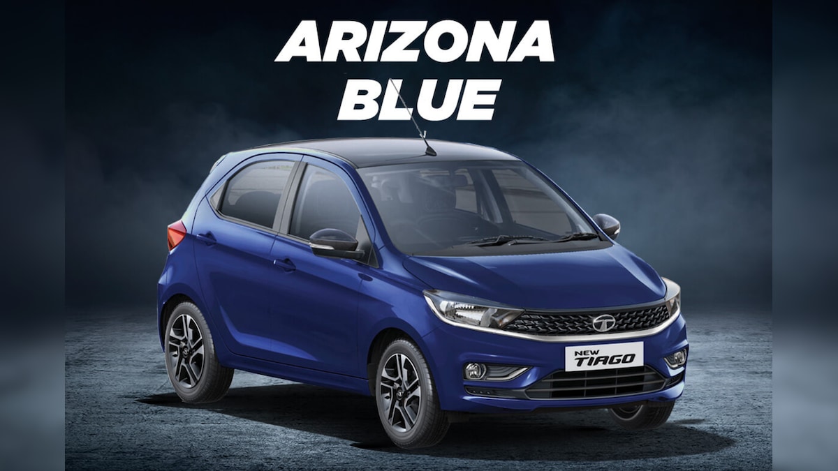 Tata Tiago Hatchback Now Available With New Arizona Blue Paint Option