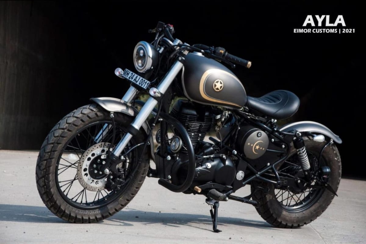 This Royal Enfield Classic 350 Modified Into a Bobber Demands a ...