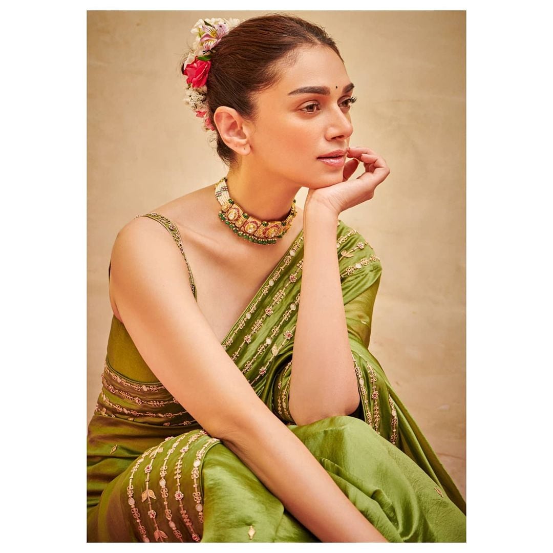 Aditi Rao Hydari Wows In Green Saree, Take A Look At Her Regal Pics In  Ethnic Outfits