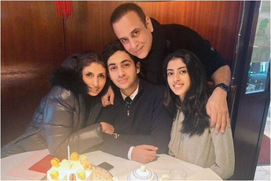 Navya Naveli with her family