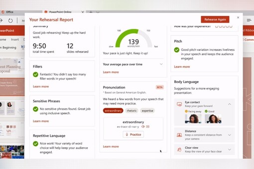 Microsoft PowerPoint Presenter Coach